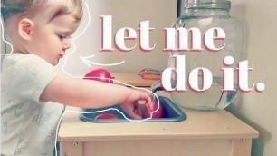 'MAKE FOOD WITH TODDLERS | MONTESSORI AT HOME | learning how to prepare food'