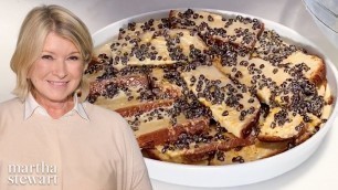 'Martha Makes Delicious Dried Currant Bread Pudding | Homeschool with Martha | Everyday Food'