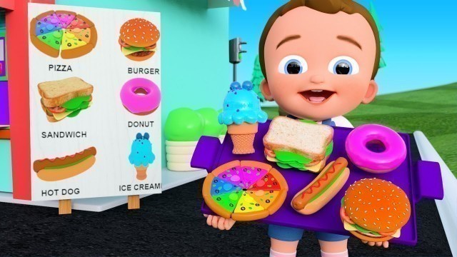 'Little Baby Learning Snacks Food Names Eating at Pizza Hut - Preschool Kids Toddlers Activities Edu'