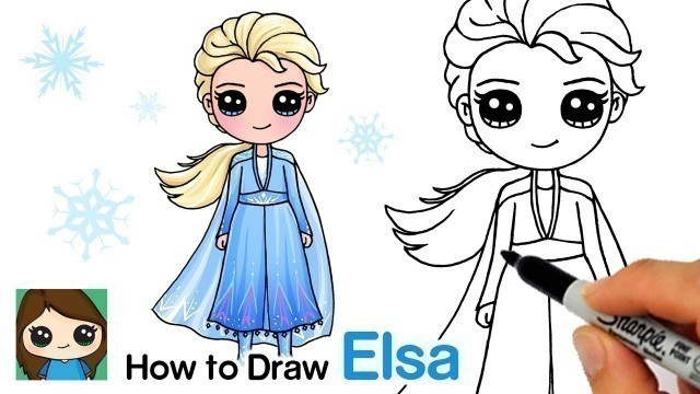 'How to Draw Elsa | Disney Frozen 2'