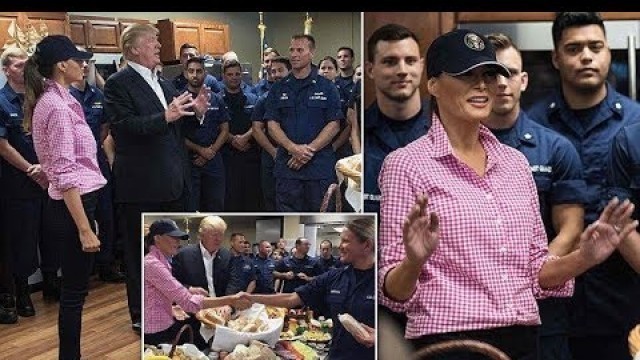 'Melania Trump serves food to coast guard on Thanksgiving'