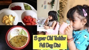 '3 Year Old Toddler Breakfast To Dinner | पूरे दिन का INDIAN DIET !'