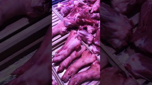 'Wet market in China !!!!! #china #food #pig #shorts #foodie'