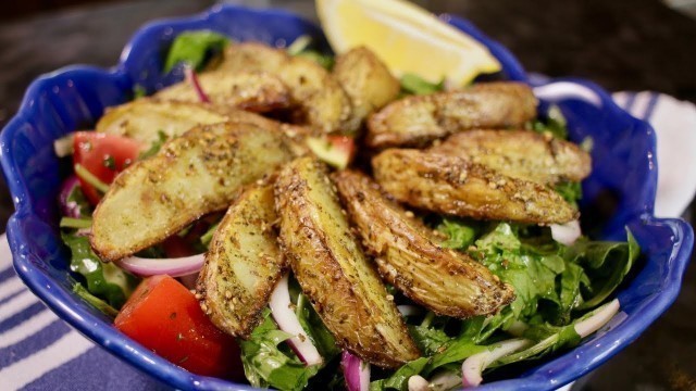 'How to make Za\'atar Potato Wedge Salad (Assyrian Food)'