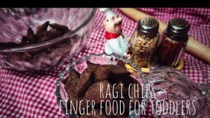 'Ragi Chips finger food for toddlers | Ragi biscuits | easy toddler food #ragichips #toddlerfood'