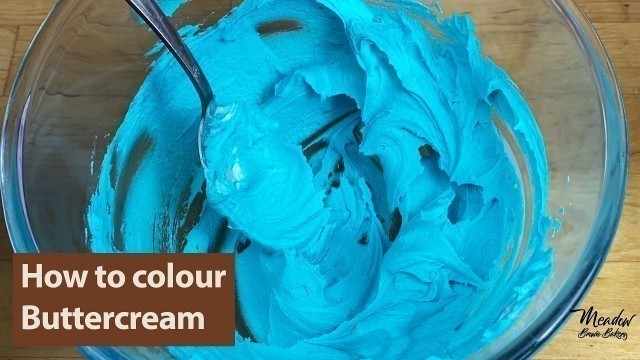 'How to colour buttercream blue : What food Colouring is best for buttercream : Purple Buttercream'