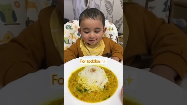 'Daal with plain Rice | Recipe | Food for Toddlers'