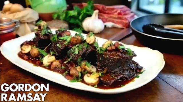 'Slow Cooking Beef Short Ribs | Gordon Ramsay'