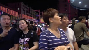 'China Travel Tour -  Walking Shanghai - Changli Road  Local Night Market /  Street Food Market 4k'