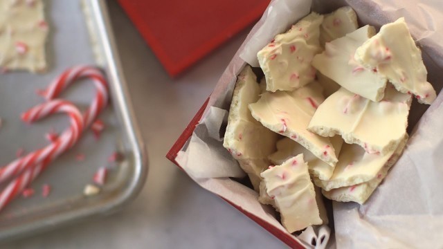 'Quick Peppermint Bark- Everyday Food with Sarah Carey'