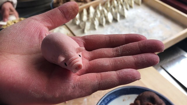 '特色麵食卡通水餃包子/Characteristic food cartoon dumpling bun/Chinese street food'