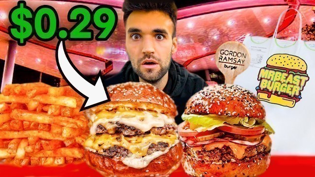 'LIVING on WORLD’S BEST BURGERS for 24 HOURS (Gordon Ramsay, MrBeast Burger & MORE)!'