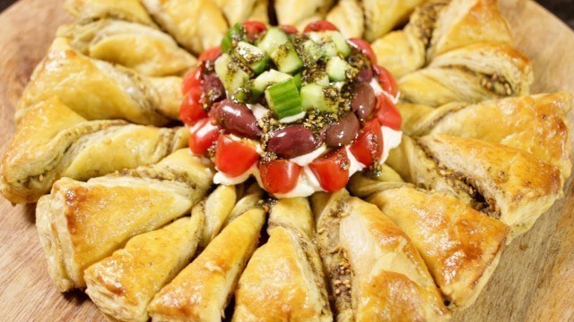 'How to make Za\'atar & Labneh Pastry (Assyrian Food)'