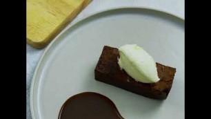 'Pro Series 005: Dessert - Chocolate Brownie | Black Sesame Caramel | Creme Fraiche'