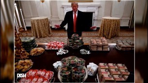 'TRUMP SERVES THE CLEMSON TIGERS AMERICA\'S FINEST... FAST FOOD?!'