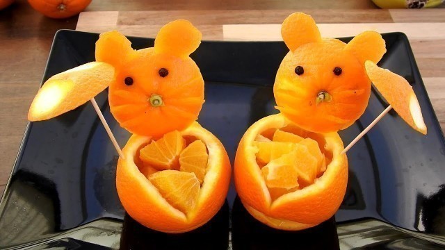 'How To Make Bear From Orange - Cute Food Creations - Creative Food and Fruits Decorations'