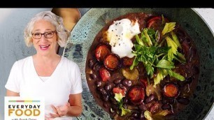 'Smoky Bean Soup with Sausage | Pantry Staples | Everyday Food with Sarah Carey'