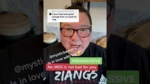 'Ziangs #Shorts - Why use MSG if your food already taste good?'