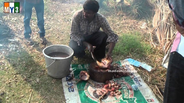 'NATUKODI CLEANING AND COOKING | COUNTRY CHICKEN | STREET FOOD'