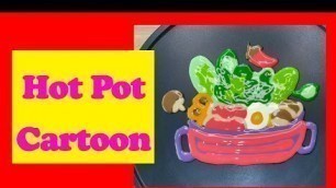 'Cute Food Pancake Art, Hot Pot, Food Cartoon, Food Drawing I Rainbow Pancake Art'