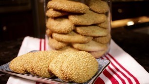 'How to make Buxom / Sesame Seed Biscuits (Assyrian Food)'