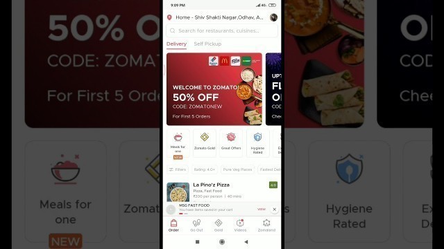 'MSG FAST FOOD ZOMATO ODHAV AHMEDABAD HOW TO APPLY PROMO CODE'