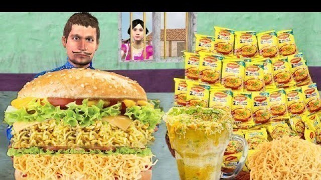 'मैगी बर्गर Maggi Burger Indian Food Comedy Moral Story Hindi Kahaniya New Funny Comedy Video'