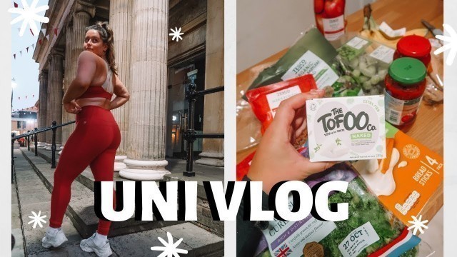 'UNI VLOG | Healthy Food Shop Haul + Gym Fun!!'