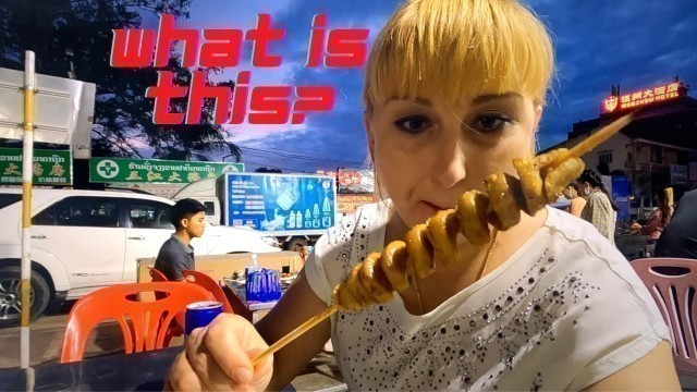 'China Town Meat Feast  in Vientiane /Sanjiang Market/ Laos. My first Food Vlog 