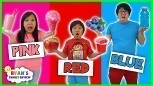 'Eating Only ONE Color of Food for 24 Hours!  ( Rainbow Food Challenge)'