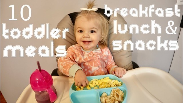 '10 Toddler Meal Ideas | Breakfast, Lunch & Snack | What My 15 Month Old Eats in a Week'