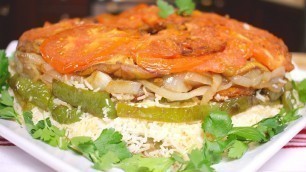 'How to make Vegetarian Makloubi / Upside Down Rice (Assyrian Food)'