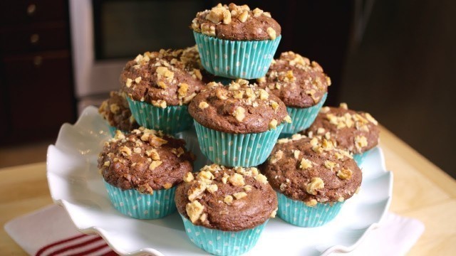 'How to make Vegan Chocolate & Walnut Muffins (Assyrian Food)'