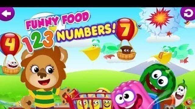 'Let\'s Learn to Count With Funny Food 123 Number Game for Toddlers'