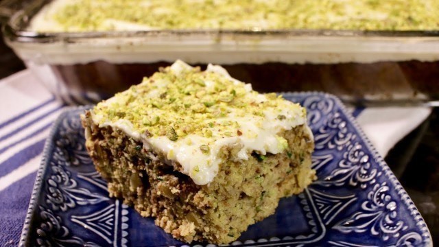 'How to make Gluten Free Zucchini & Walnut Cream Cheese Cake (Assyrian Food)'