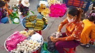 'Cambodian Wet Market - Everyday Fresh Foods For Sales @ Deum Ampel& Toulsongkae Market'