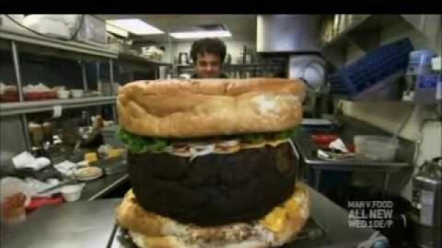 'Man v. Food (S2E14) - Making The Absolutely Ridiculous Burger'