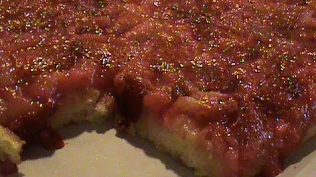 'Strawberry Upside Down Cake  Made in Food Processor'