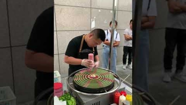 '煎饼果子 Chinese crêpe #shorts #streetfood #china #pancake'