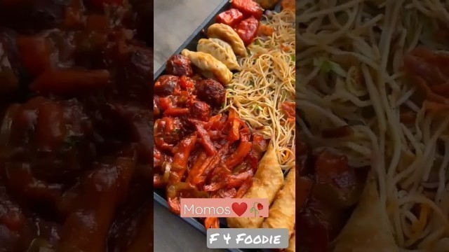 '100 rupees mein Chinese platter || street food || street food India || #foodie #shorts'