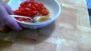 'Fresh Cherry Tomato Relish - a lesson in reductions'