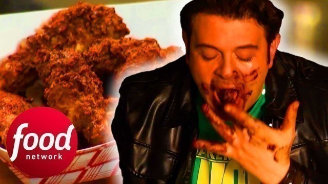 'Adam Richman Vs INSANELY SPICY Food Challenges! | Man V Food'