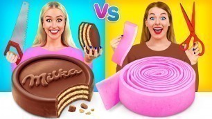 'Bubble Gum vs Chocolate Food Challenge | Food Battle by Multi DO Food Challenge'