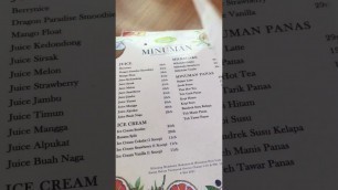 'Indonesian Food, List Menu at Gurih 7 #shorts #food #foodies'