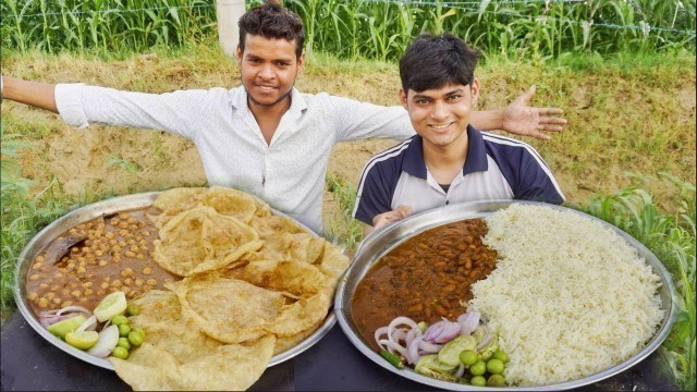 'Spicy Rajma Chawal Vs Chole Bhature Eating Challenge | Man Vs Food | Street Food Challenge'