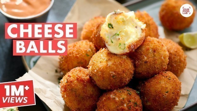 'Cheese Balls Recipe | Crispy & Cheesy Cheese Balls | Home-made Bread Crumbs | Chef Sanjyot Keer'