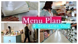 'Vlog: Menu Plan with Me | Grocery List | Grocery Shop &  Food Storage'