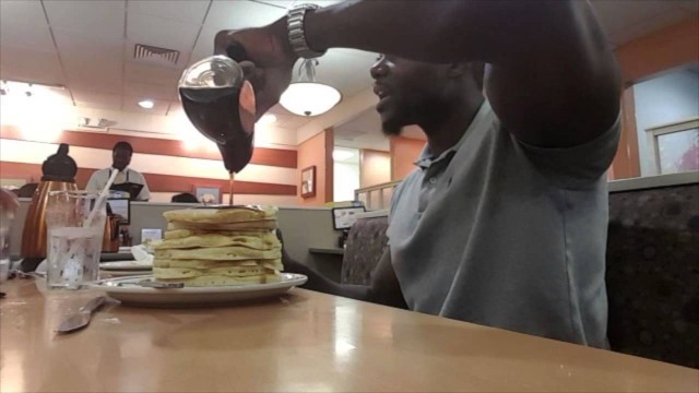 'iHop Pancake Challenge!!!! (EPIC FOOD CHALLENGE!) - MAN vs. FOOD'