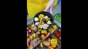 'Broccoli and shrimp with bubble tea #shorts#streetfood#food#china#guangdong#bubbletea#karthikkumar'