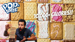 'THE 10,000 CALORIE POP TART PB&J CHALLENGE | MAN VS FOOD!!'